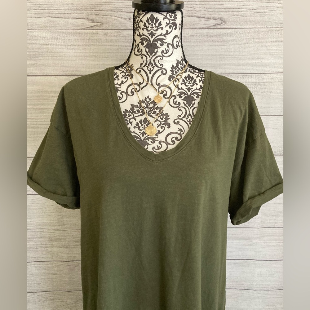 Daily Ritual | Women’s V-Neck T-Shirt Dress - Picture 2 of 9